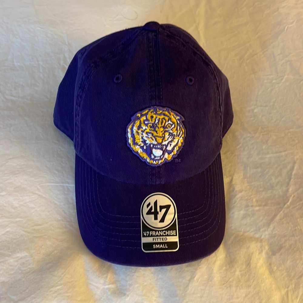 LSU Tigers '47 Franchise Fitted Hat - Purple, size SMALL, NWT, cotton twill.